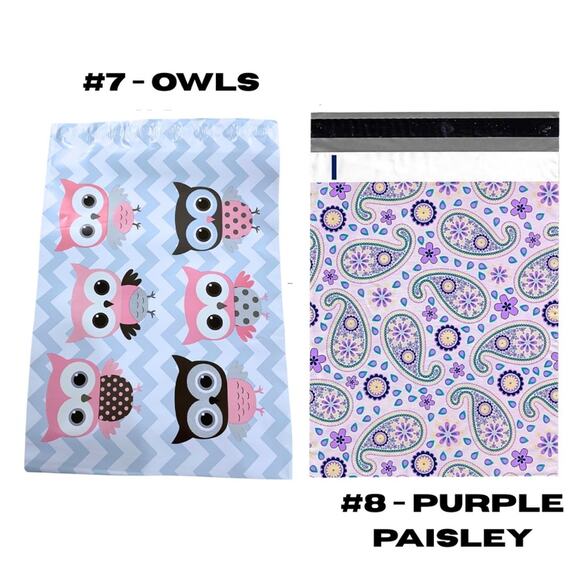 20 Colorful Poly Mailers Pack ~ Choose Your Prints - Picture 5 of 14